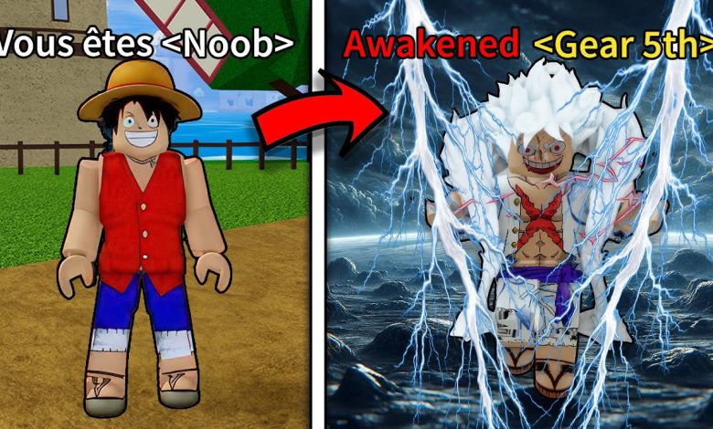 Luffy en Gear 5 face à Kaido dans un défi Blox Fruits inspiré de One Piece
