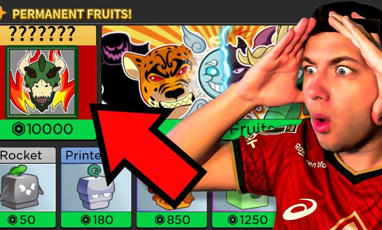 Illustration du mystérieux nouveau fruit mythique teasé dans Blox Fruits aux côtés du rework Dragon